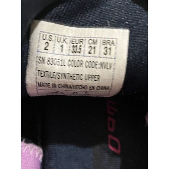 SKECHERS KIDS GIRLS SHOES SIZE 2 MEMORY FOAM BRIGHTS NAVY  sneaker shoes - Picture 8 of 8